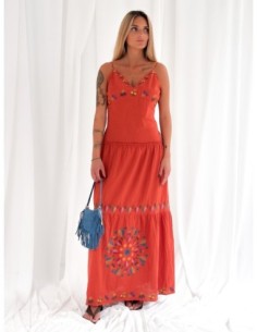 Maxi dress con ricami